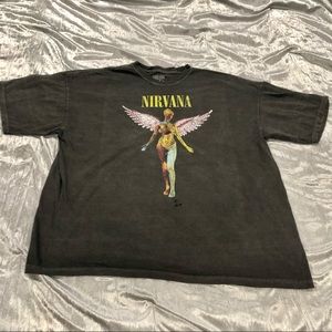 Nirvana In Utero Oversized Distressed Shirt